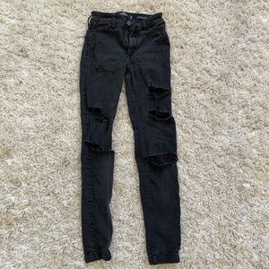 High Waisted Ripped Jeggings